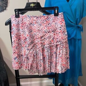 Banana Republic Floral Mini Skirt - Pink and Blue